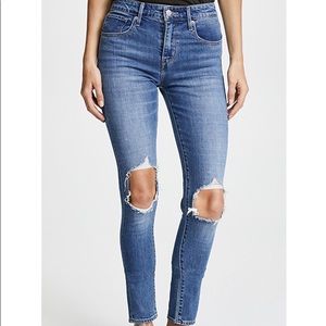 Levi’s 721 High Rise Distressed Jeans